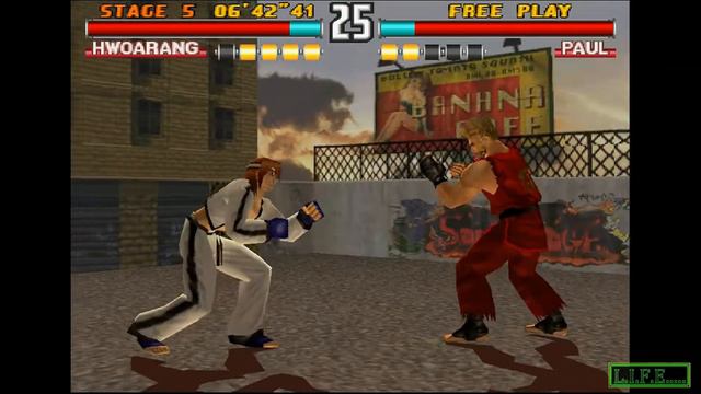 Tekken 3 PS 1 прохождение за HWOARANG смотреть онлайн