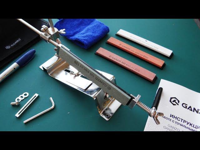 Стальной станок для заточки! GANZO TOUCH PRO STEEL GTPS смотреть онлайн