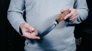 Нож Путник (M390, стабилизированная карельская берёза)