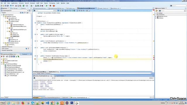 Java EJB - Select query with Where clause смотреть онлайн