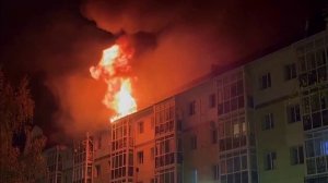 В Тобольске произошел взрыв бытового газа и пожар в жилом доме