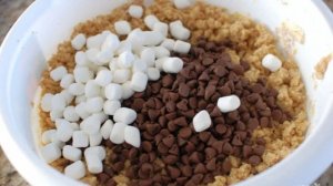 Печенье с шоколадом и зефирками