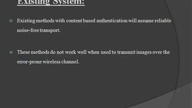Image Authentication over Wireless Channels Project in Java PPT смотреть онлайн