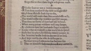 Shakespeare's Sonnet #9:  "Is it for fear to wet a widow's eye"