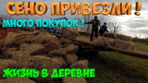 СЕНО ПРИВЕЗЛИ ! МНОГО ПОКУПОК ! Роликовый конвейерный запайщик.[Жизнь в деревне]