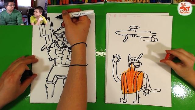 Рисуем ЕНОТ Реактивный из Стражи галактики / Супер Дима смотреть онлайн