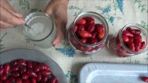 Солёный кизил как маслины.  Рецепт засолки.