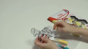 Набор витражных красок с витражами "Цирковая лошадка", ТМ "Оранжевый слон"