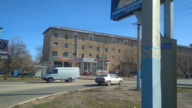 Тараз(Джамбул) Несколько Видео-панорам в конце Абая от Карла Маркса до Мира