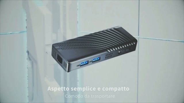 NiPoGi Mini PC Stick Windows 10 Pro Celeron J4125 fino a 2,7 GHz 6 GB RAM/128 GB ROM Micro Computer
