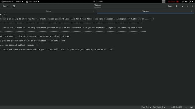 Create Custom Password list For Brute Force Attack смотреть онлайн