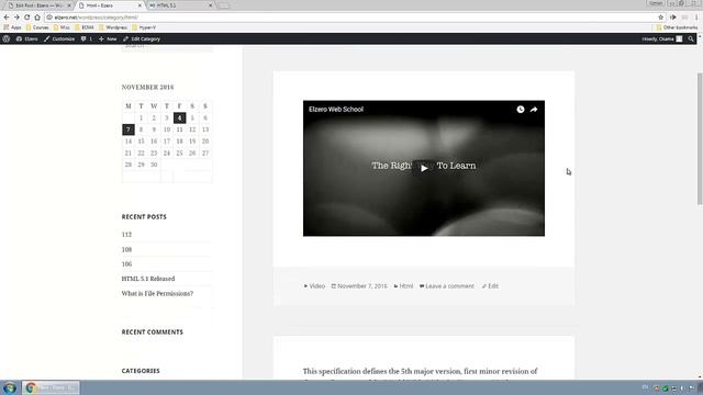 Mastering WordPress in Arabic #16 - WordPress Post Format смотреть онлайн