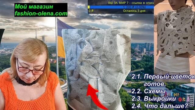 #Зігрій_мою_душу - вяжем вместе жилет Брунелло Кучинелли с цветами.  @AlenaNikiforova
