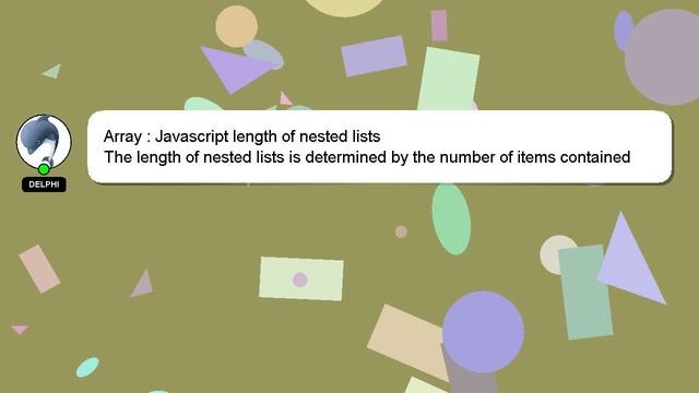 Array : Javascript length of nested lists смотреть онлайн