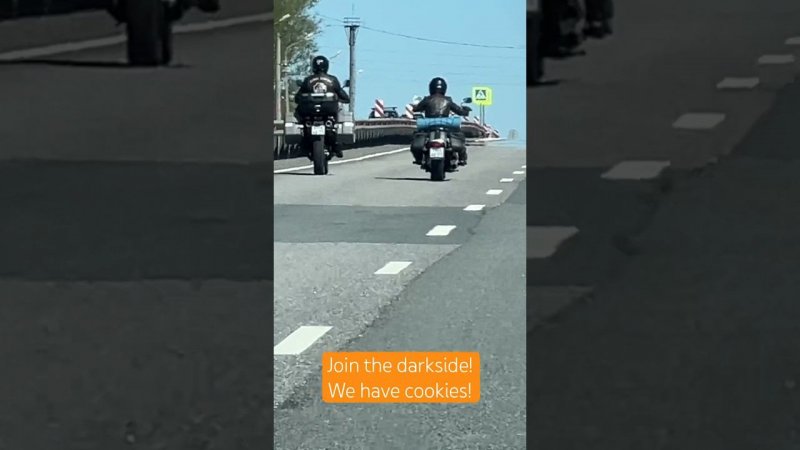 Наконец-то своими глазами увидел байкера с темной стороны #darkside #cartyre #motorcycle #bike