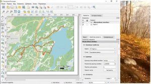 Экологическая тропа на Рогозере (часть 4) Карта в QGIS