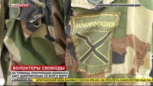 Донбасс - ополченцам помогают добровольцы со всего мира // LifeNews 29.01.2015