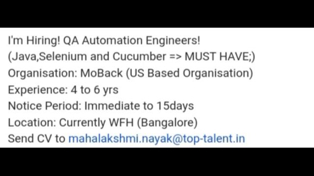 12 September 2022 Jobs #workfromhomejobs #jobs #itsector #java #qajobs#developer #testing смотреть онлайн