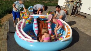 Бассейн с горкой Candy Zone Intex для Марьяны