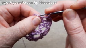 Пейсли крючком. Мотив для ирландского кружева.