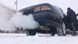 Звук выхлопа 2JZ-GE, Toyota Aristo JZS147