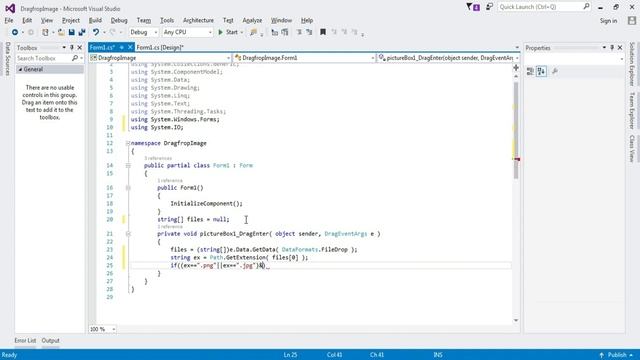 How To Design & Create Program [ Drag & Drop Image Used C#/WinForms ] By CSharp/WinForms