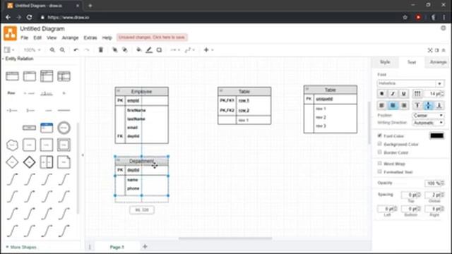 Creating Entity Relationship Diagrams using Draw.io смотреть онлайн