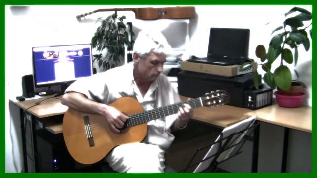 Классический вальс для шестиструнной гитары с названием " Мамин вальс ". Ноты и табулатура. смотреть онлайн