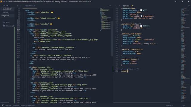 Вёрстка сайта Cleaning Service с нуля HTML / CSS / JS | #4