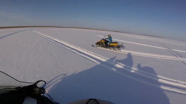 Сын 5 лет на снегоходе Тикси 250, часть 2. смотреть онлайн