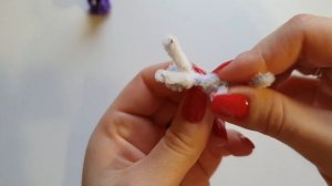 Зайка из синельной проволоки