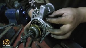 Вован делает ремонт стартера на ВАЗ 2109