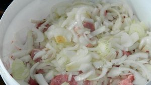 Шашлык из свинины в луковом маринаде