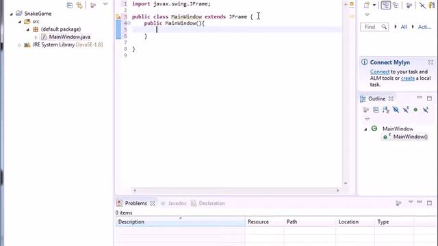Пишем игру Змейка на Java в Eclipse часть 1