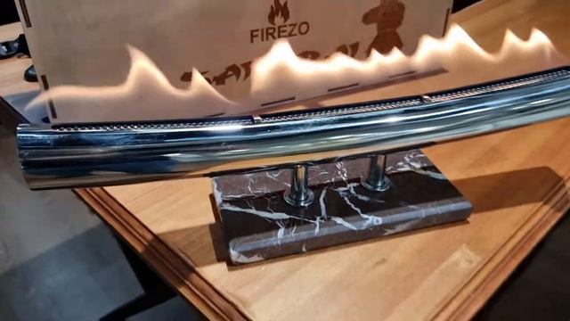 Подарочный настольный биокамин Firezo Samurai на мраморной подставке смотреть онлайн