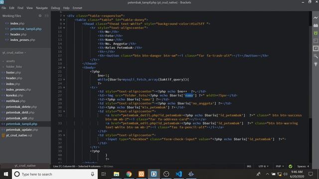 CARA MEMBUAT SINGLE PAGE APPLICATION ----- CRUD ---- PHP NATIVE, MYSQL, AJAX-JQUERY & BOOTSTRAP смотреть онлайн
