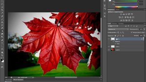 капли воды на листке фотошоп cs6