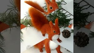 Все мои белочки / сухое валяние игрушек  из шерсти