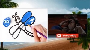 Как нарисовать СТРЕКОЗУ   мультик раскраска СТРЕКОЗА  для детей   Раскраски малышам (2)