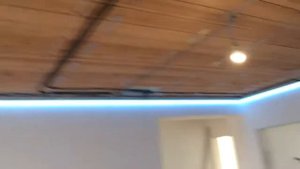 Реалезация светодиодной подсветки парящего потолка ГКЛ
