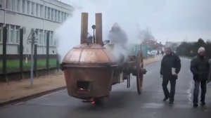 Самый древний паровой автомобиль на дровах