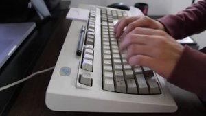 IBM Model M keyboard typing sound
