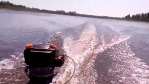 Лодочный мотор из газонокосилки
