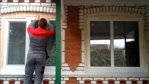 Наличник на ПВХ окна. Window decoration.
