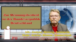 Zur Meinungsfreiheit in der Bundesrepublik Deutschland