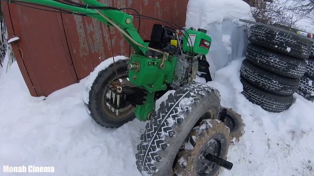 Колеса R16 от Niva на дизельный мотоблок. смотреть онлайн