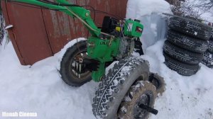 Колеса R16 от Niva на дизельный мотоблок.