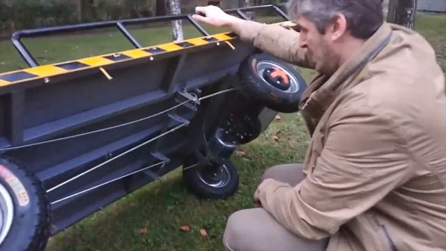 Желтая телега Обзор грузовой электрической желтой телеги Стич Грузо смотреть онлайн