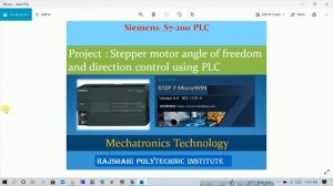 Stepper motor control with S7 200 PLC