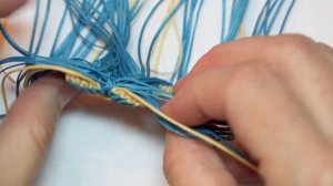 МАКРАМЕ КУЛОН ЦВЕТОК. MACRAME FLOWER PENDANT.